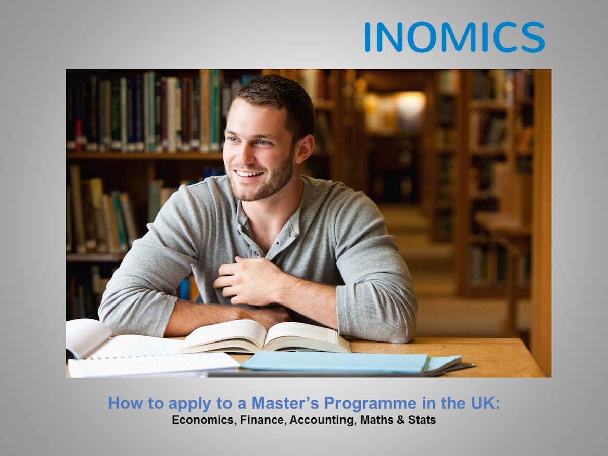 How to Apply to a Master's Programme in the UK - Economics, Finance, Accounting, Math & Stats